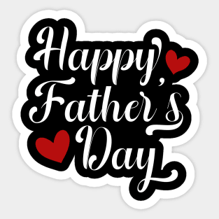 Simple Happy Father's Day Calligraphy Sticker